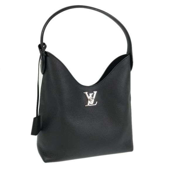 Louis Vuitton Lock Me Hobo Shoulder Bag Black - Picture 1 of 10